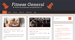 Desktop Screenshot of fitnessgeneral.com