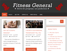 Tablet Screenshot of fitnessgeneral.com